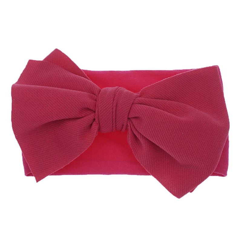 KIDOCHEESE Hairband, Baby Girl Bows Nylon Headbands with Bows, Handmade Hairbands Elastics Hair Accessories for Newborn Infant Toddlers Kids, 5 Pcs(KK69-01) - Image 4